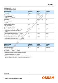 SFH 4111 Datasheet Page 3