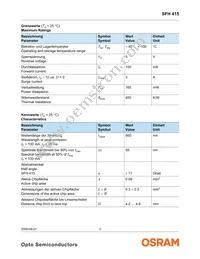 SFH 415 U E9191 Datasheet Page 2