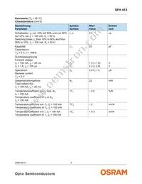 SFH 415 U E9191 Datasheet Page 3