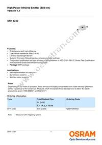 SFH 4232-Z Datasheet Cover