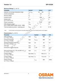 SFH 4232A-DB Datasheet Page 2