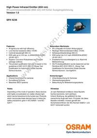 SFH 4236 Datasheet Cover