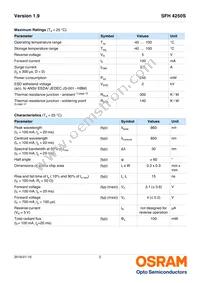 SFH 4250S-S Datasheet Page 2