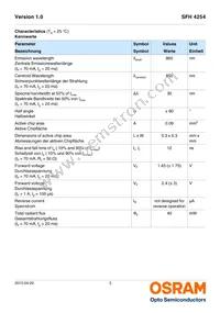 SFH 4254 Datasheet Page 3