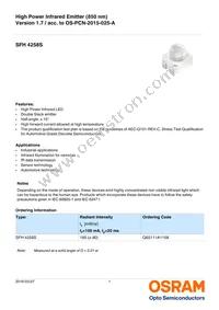 SFH 4258S Datasheet Cover