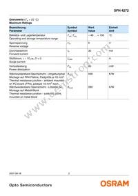 SFH 4272-Z Datasheet Page 2