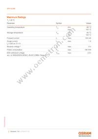 SFH 4346-UV Datasheet Page 2