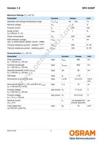 SFH 4356P Datasheet Page 2