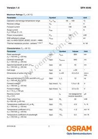 SFH 4546-AWBW Datasheet Page 2