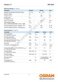 SFH 4554-DWEW Datasheet Page 2
