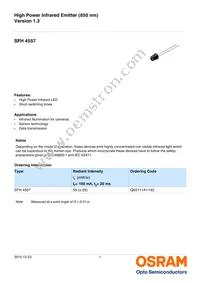 SFH 4557 Datasheet Cover