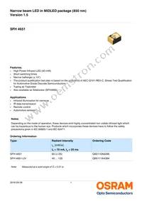 SFH 4651-U Datasheet Cover