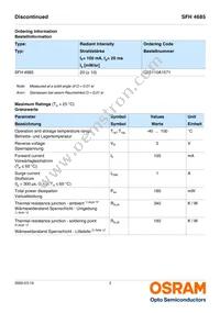 SFH 4685-Z Datasheet Page 2