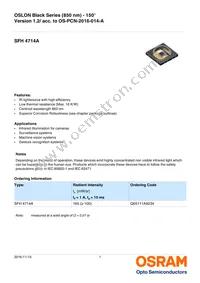 SFH 4714A Datasheet Cover