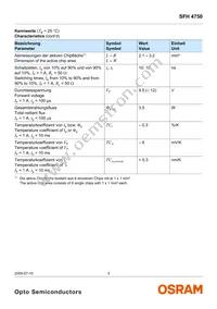 SFH 4750 Datasheet Page 3