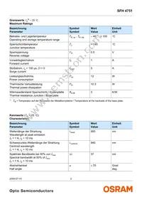 SFH 4751 Datasheet Page 2