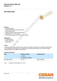 SFH 4850 E7800 Datasheet Cover