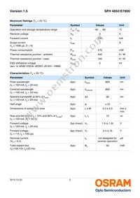 SFH 4850 E7800 Datasheet Page 2