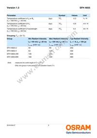 SFH 4855-VAW Datasheet Page 3