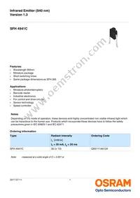 SFH 4941C Datasheet Cover