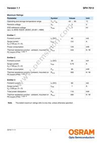 SFH 7013 Datasheet Page 2