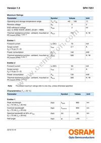 SFH 7251 Datasheet Page 2