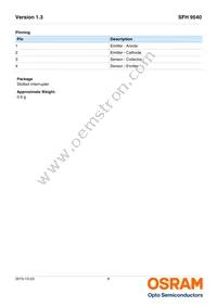 SFH 9540 Datasheet Page 6