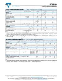 SFH615A-2X017T Datasheet Page 2