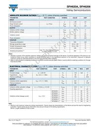 SFH620A-2X017T Datasheet Page 2