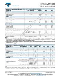 SFH628A-2X016 Datasheet Page 2