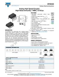 SFH6345-X017 Datasheet Cover