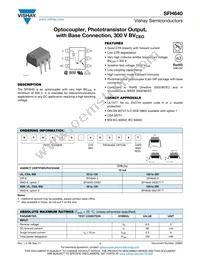 SFH640-3X007T Datasheet Cover