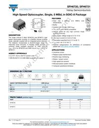 SFH6720-X001T Datasheet Cover
