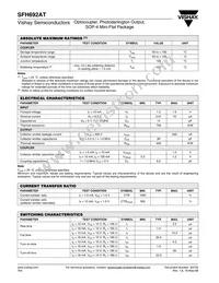 SFH692AT Datasheet Page 2