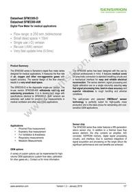 SFM3300-250-D Datasheet Cover
