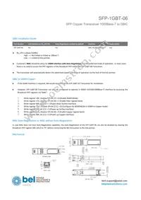 SFP-1GBT-06 Datasheet Page 3