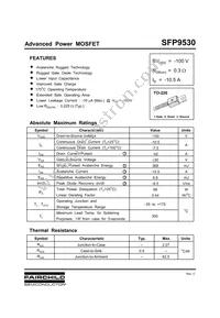SFP9530 Datasheet Page 2