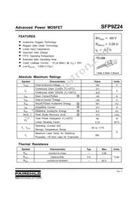 SFP9Z24 Datasheet Cover