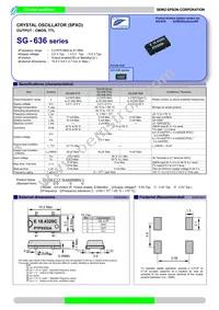 SG-636PTF-16.0000MC3 Datasheet Cover