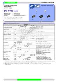 SG-8002JA 20.0000M-PCBLO Datasheet Cover