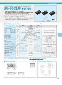SG-8002JF-MPT Datasheet Cover