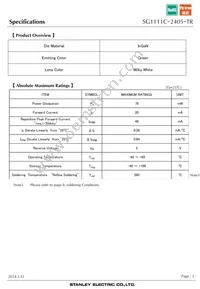 SG1111C-2405-TR Datasheet Page 3