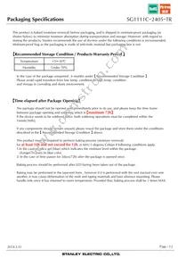 SG1111C-2405-TR Datasheet Page 12