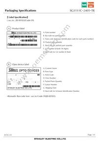 SG1111C-2405-TR Datasheet Page 15