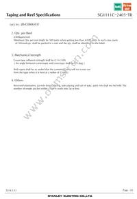 SG1111C-2405-TR Datasheet Page 18