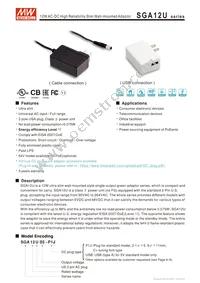 SGA12U15-P1J Datasheet Cover