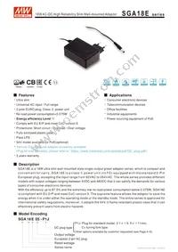 SGA18E09-P1J Datasheet Cover