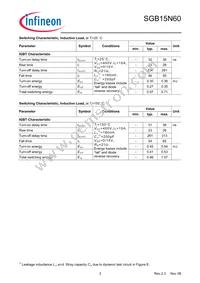 SGB15N60ATMA1 Datasheet Page 3