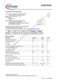 SGB30N60ATMA1 Datasheet Cover