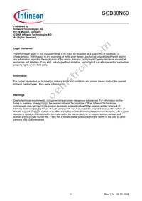 SGB30N60ATMA1 Datasheet Page 11